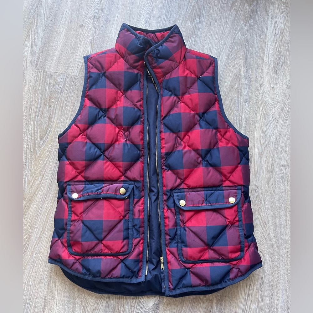 Plaid J. Crew Vest